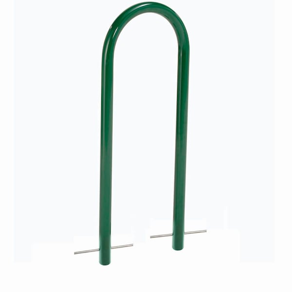 Global Industrial U-Rack Bike Rack, Green, Below Ground Mount, 2-Bike Capacity 442804GGN - main